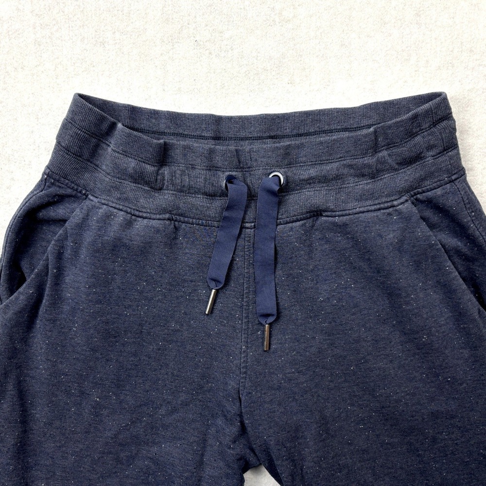 Athleta Balance Pant Womens Medium Navy Blue Heather Speckle Wide Leg Sweatpants - Picture 3 of 11